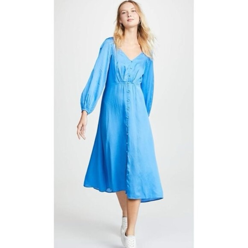 Free people blue‎ midi dress 2
